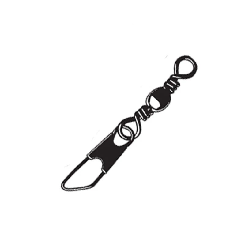 Mustad Barrel Swivel With Safety Snap